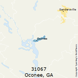 Oconee,Georgia County Map