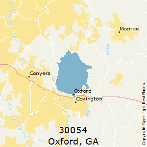 Oxford,Georgia County Map