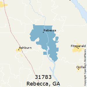 Rebecca,Georgia County Map