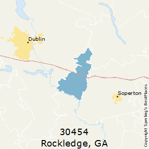 Rockledge,Georgia County Map