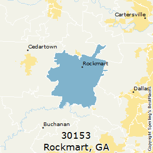 Rockmart,Georgia County Map