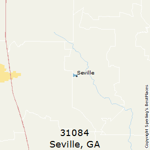 Seville,Georgia(31084) Zip Code Map