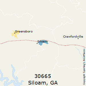 Siloam,Georgia County Map