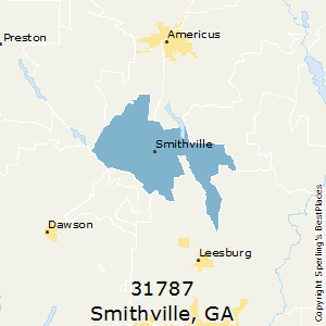 Smithville,Georgia County Map