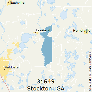Stockton,Georgia County Map