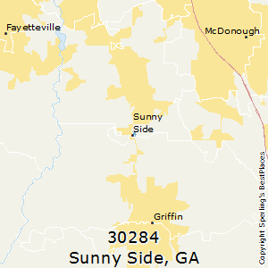 Sunny_Side,Georgia County Map