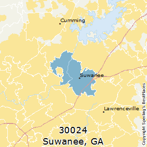 Suwanee,Georgia County Map