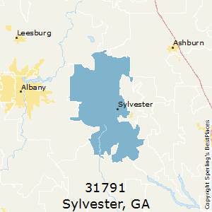 Sylvester,Georgia County Map