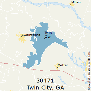 Twin_City,Georgia County Map