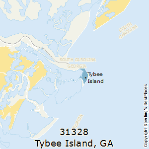 Tybee_Island,Georgia County Map