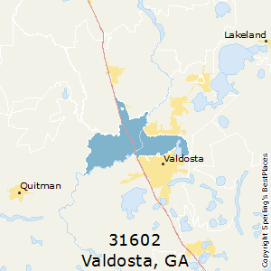Valdosta,Georgia County Map