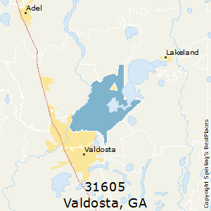 Valdosta,Georgia County Map