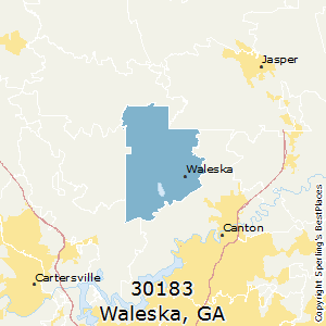Waleska,Georgia County Map