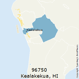 Kealakekua,Hawaii County Map