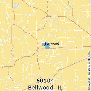 Bellwood,Illinois County Map