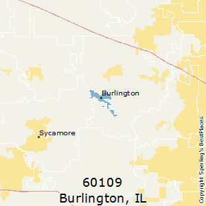 Burlington,Illinois County Map