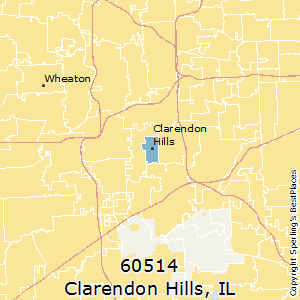 Clarendon_Hills,Illinois County Map
