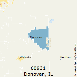 Donovan,Illinois County Map