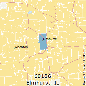 Elmhurst,Illinois County Map