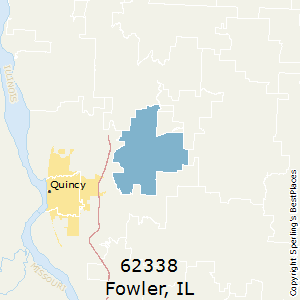Fowler,Illinois County Map