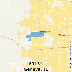 Geneva,Illinois County Map