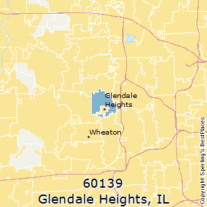 Glendale_Heights,Illinois County Map