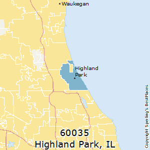 Highland_Park,Illinois County Map