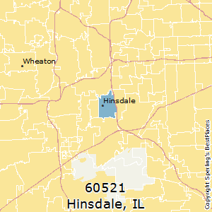Hinsdale,Illinois County Map