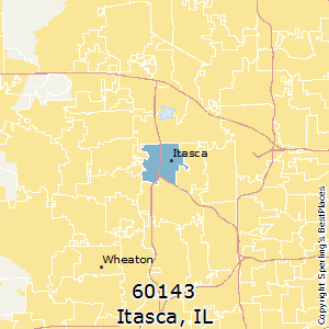 Itasca,Illinois County Map