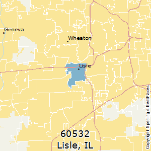Lisle,Illinois County Map