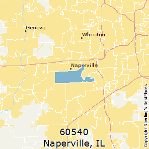 Naperville,Illinois County Map