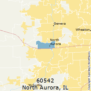 North_Aurora,Illinois County Map