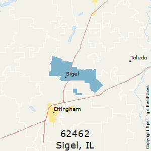 Sigel,Illinois County Map
