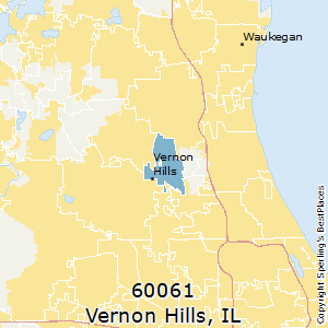 Vernon_Hills,Illinois County Map