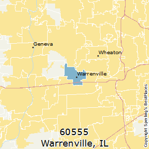 Warrenville,Illinois County Map