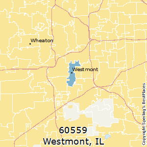 Westmont,Illinois County Map