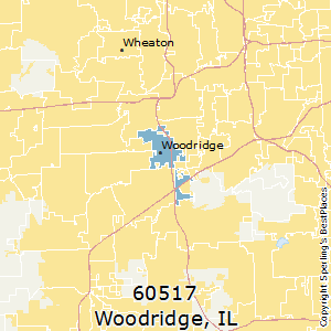 Woodridge,Illinois County Map