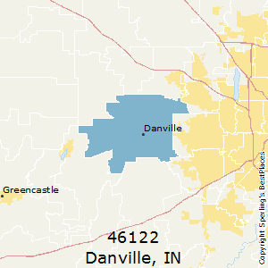 Danville,Indiana County Map