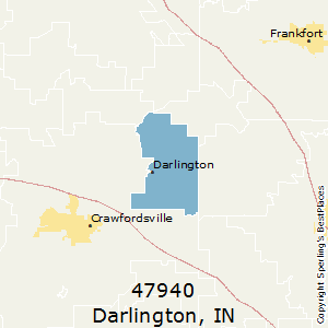 Darlington,Indiana County Map