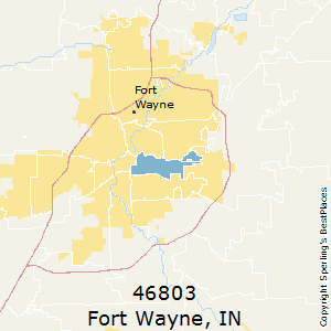 Fort_Wayne,Indiana County Map
