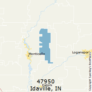 Idaville,Indiana County Map
