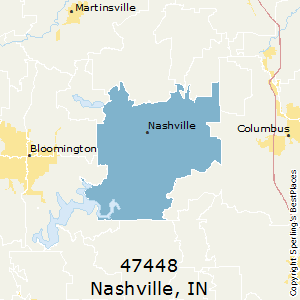 Nashville,Indiana County Map