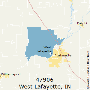 West_Lafayette,Indiana County Map