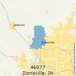 Zionsville,Indiana County Map