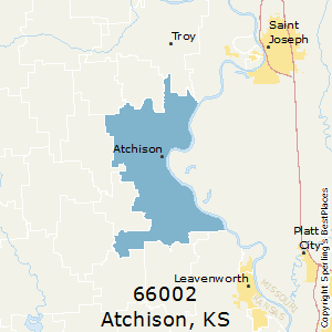 Atchison,Kansas(66002) Zip Code Map