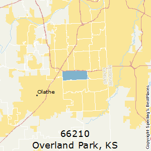 Overland Park Kansas Zip Code Map Updated June 2020
