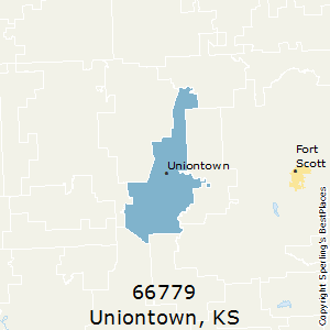 Uniontown,Kansas County Map