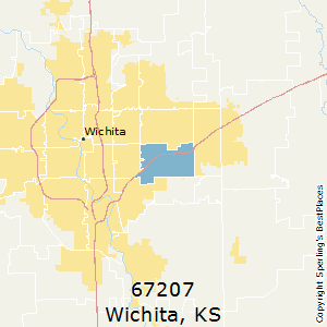 Wichita,Kansas County Map