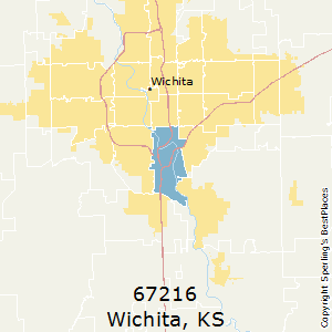 Wichita,Kansas County Map