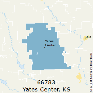 Yates_Center,Kansas County Map